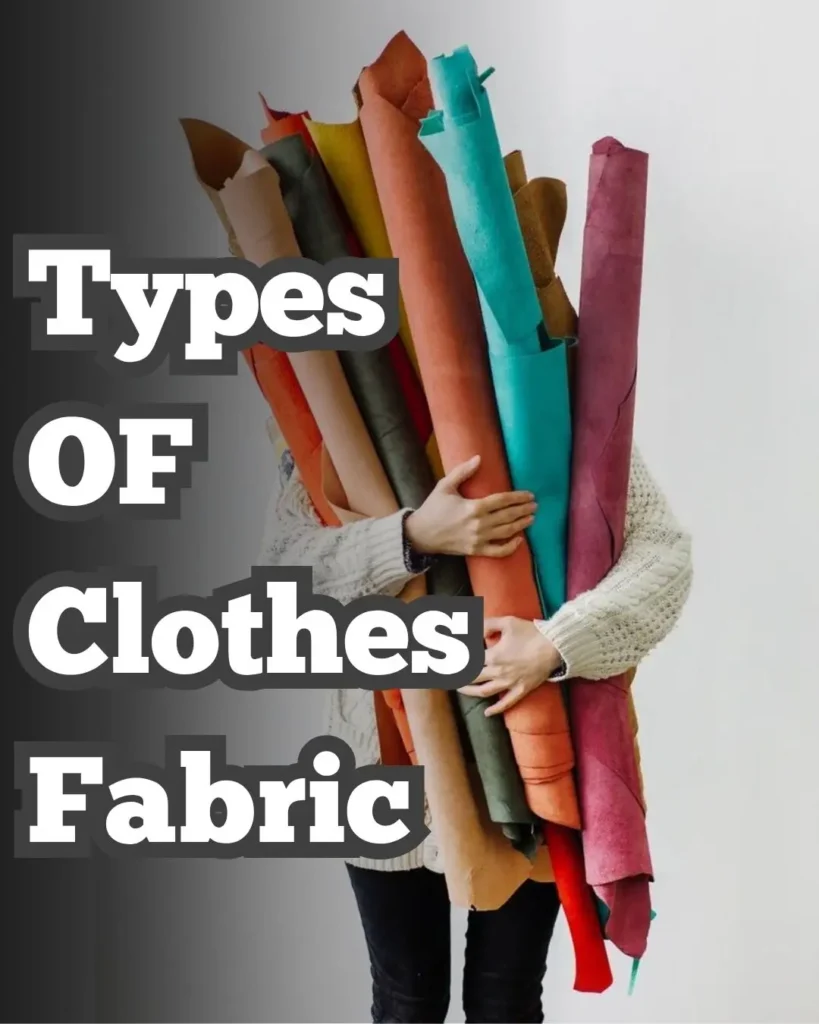 A variety of clothes made from different fabrics like cotton, silk, wool, denim, and rayon